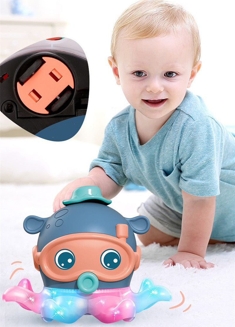 Suspended Blowing Ball Octopus Parent-Child Electric Toy