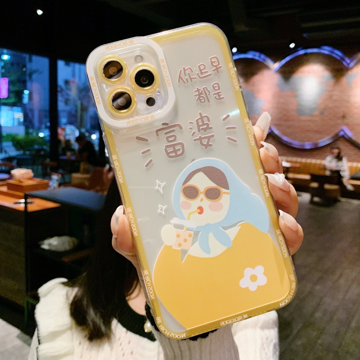 Chess And Card Love Black And White Lattice Full Soft Protective Case Mobile Phone