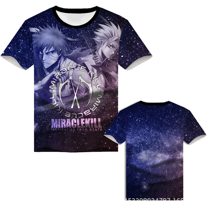 Kurosaki Ichigo Short Sleeve Hooded 3D Clothes Peripheral