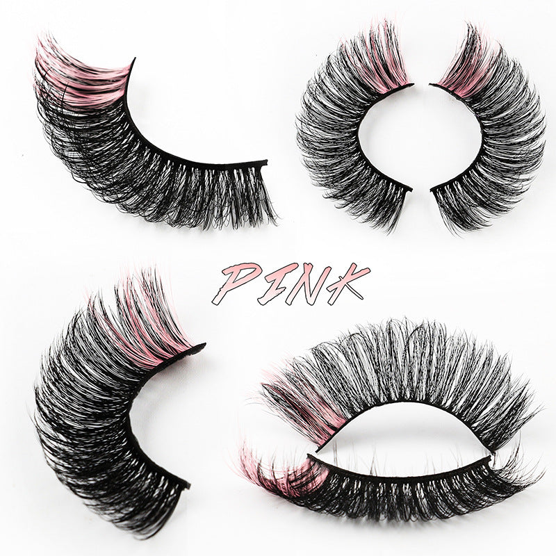 Color Natural Thick 5 Pairs Pack 3D False Eyelashes