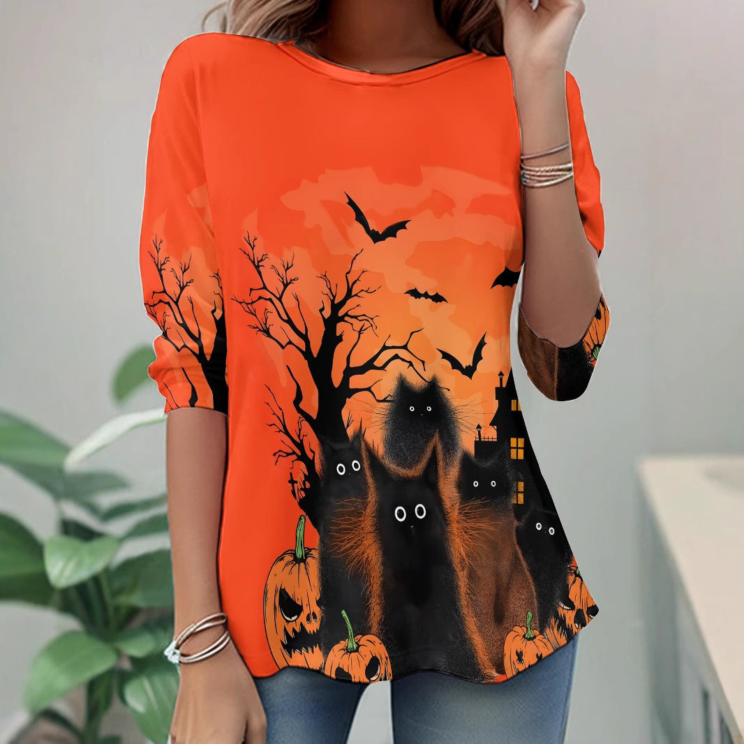 3D Digital Printing Casual Women's Top