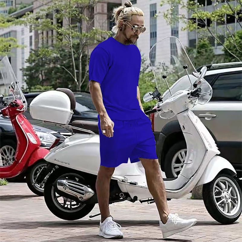 Men's Running Loose Casual Vacation Two-piece Suit