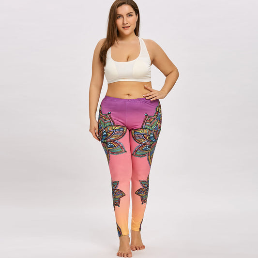 Printed yoga pants