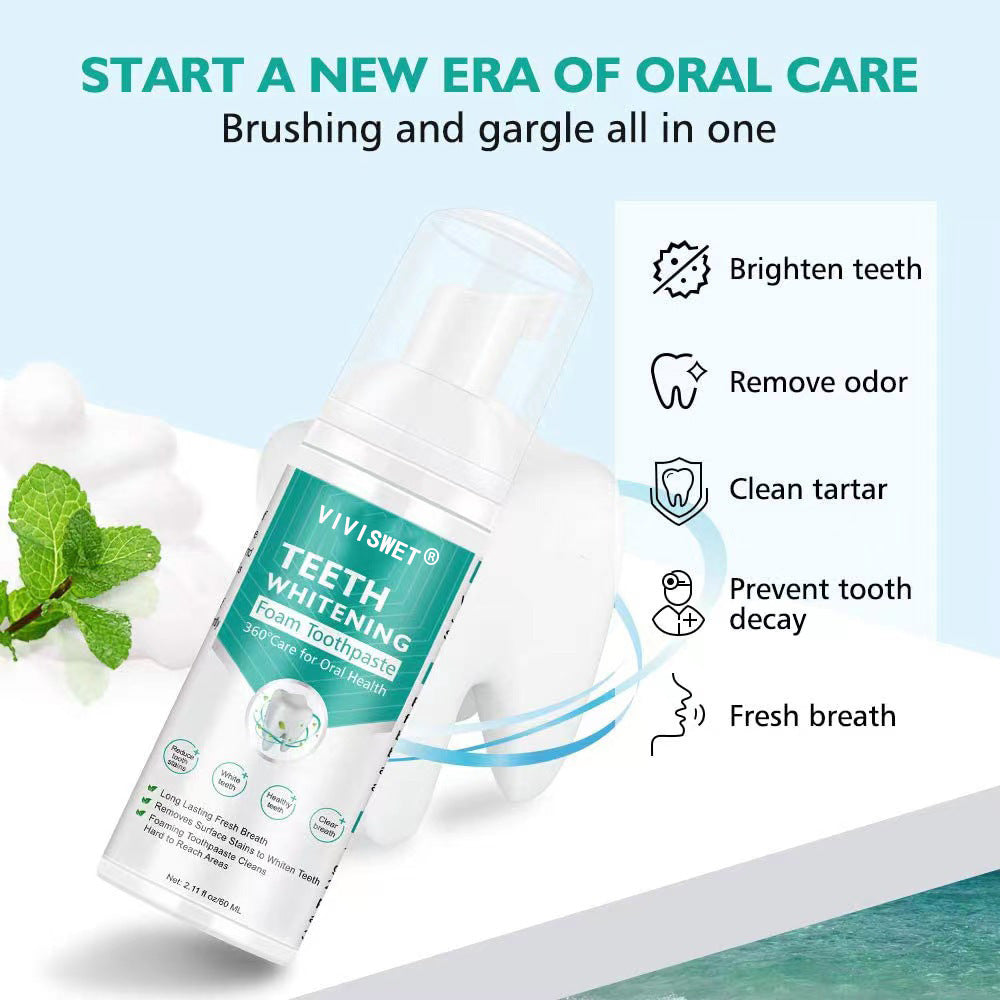 Whitening Teeth Remove Smoke Stain Mousse Toothpaste