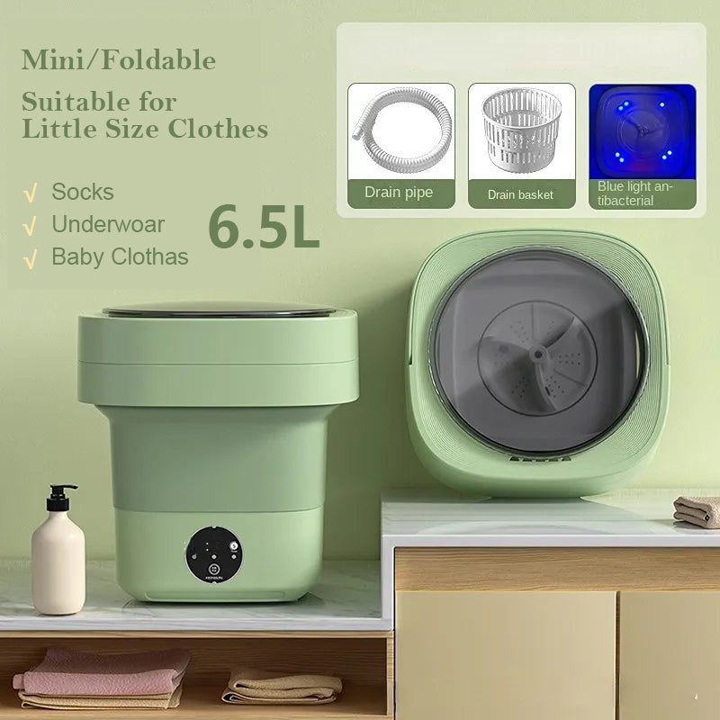 Mini Foldable Washing Machine for Baby clothes, Underwear Washing Machine Big Capacity 3 Models With Spinning Dry luxurioutlet.com