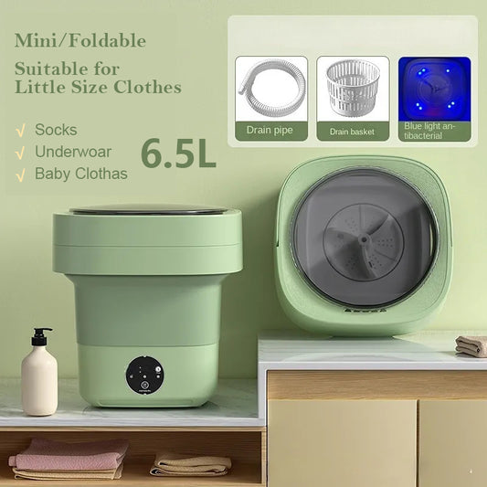 Mini Foldable Washing Machine for Baby clothes, Underwear Washing Machine Big Capacity 3 Models With Spinning Dry luxurioutlet.com
