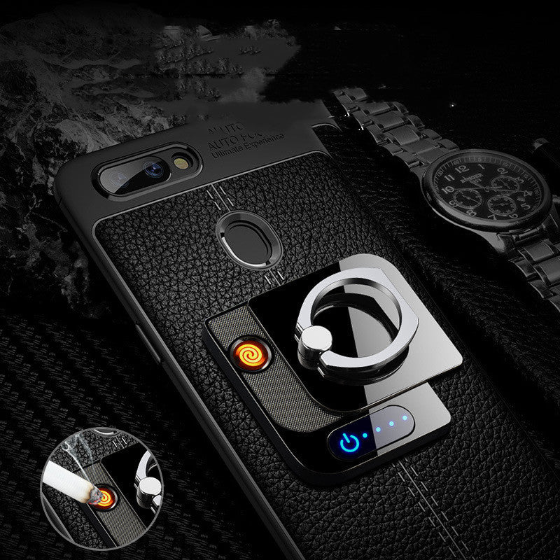 Fingerprint Sensor Touch Ignition Mobile Phone Holder Creative Usb Ring Buckle