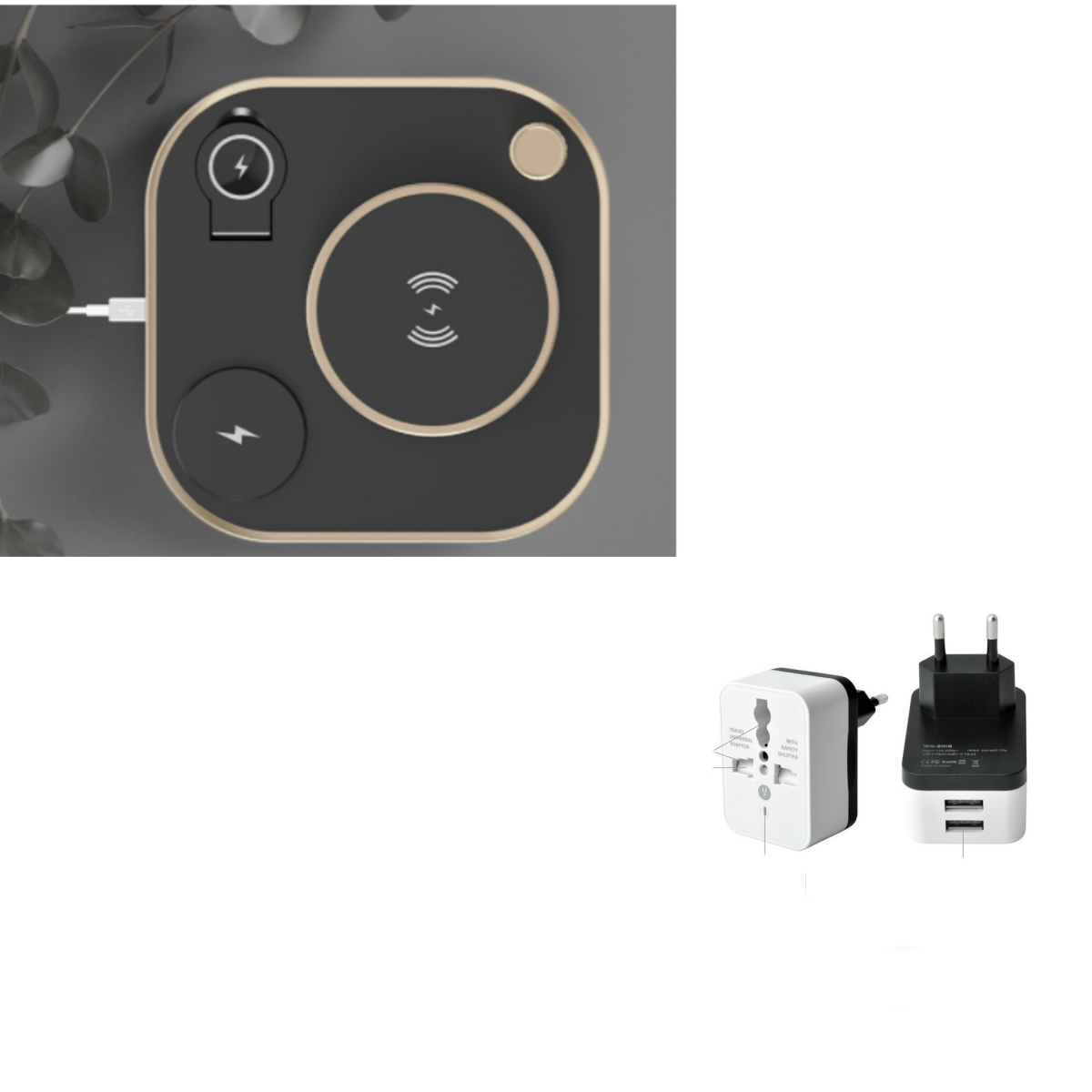 New Three-in-one Wireless Magnetic Charger 15W Fast Charging Desk Lamp Suitable