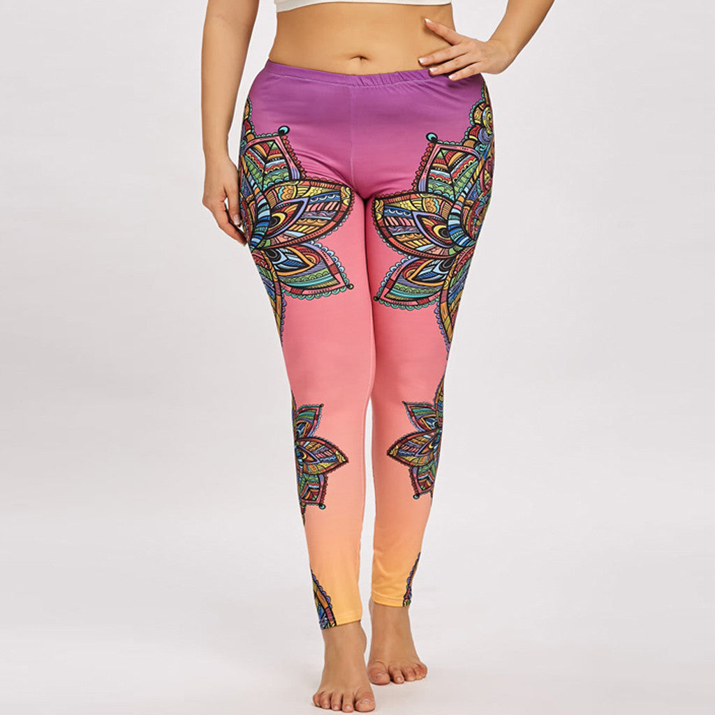 Printed yoga pants