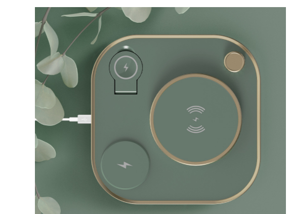 New Three-in-one Wireless Magnetic Charger 15W Fast Charging Desk Lamp Suitable