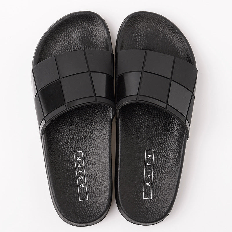 Fashion Home Indoor Bathroom Non-slip Wear-resistant Soft Bottom Couple Sandals And Slippers