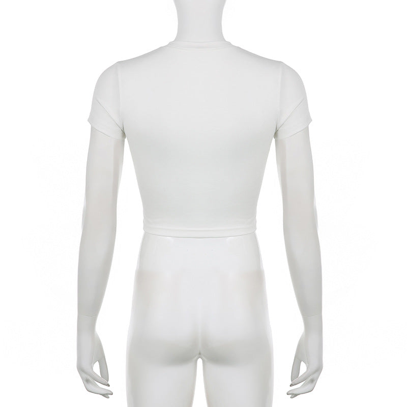 Navel Pullover Round Neck Bottom Jacket
