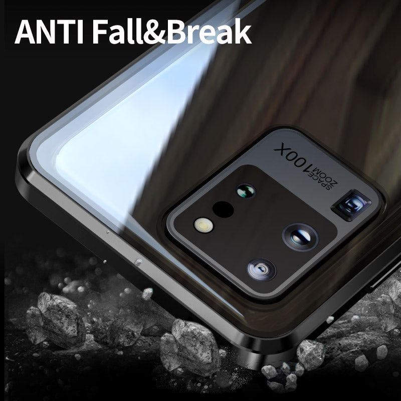 Anti-peeping Double-sided Glass Magnetic Phone Case