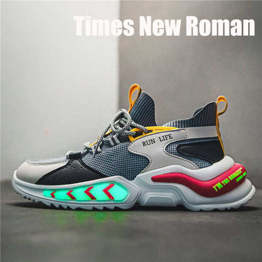 Outdoor platform luminous casual shoes
