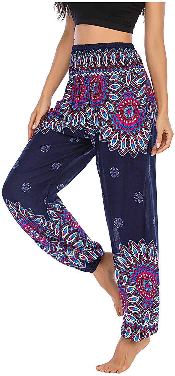 Digital Printed Casual Loose Yoga Pants