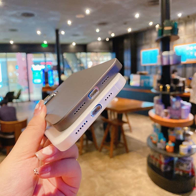 Ultra-thin Mobile Phone Case Frosted Transparent Fine Hole