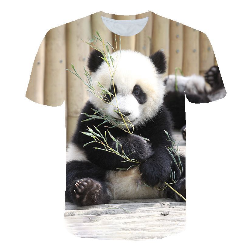 Summer New Children's T-shirt, Animal Panda 3D Digital Printing Casual And Comfortable T-shirt, Abundant Supply
