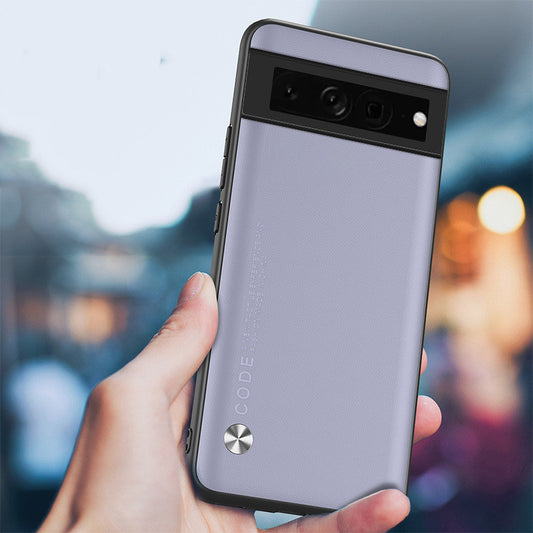 Home Fashion Solid Color Leather Pattern Mobile Phone Protective Cover