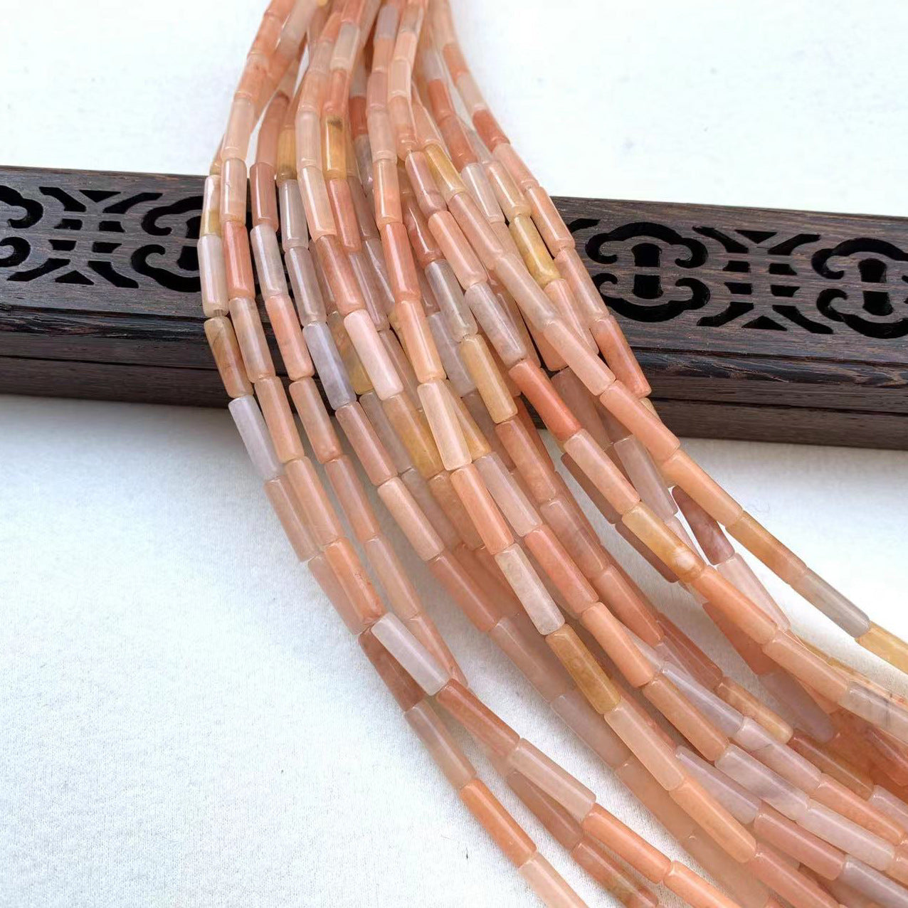 Natural Agate Tube Beaded Beaded Hairpin Headwear Handmade Diy Accessories