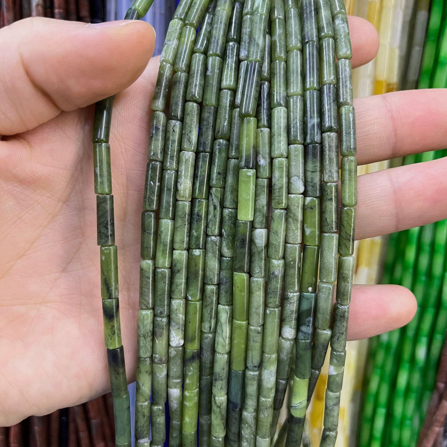 Natural Agate Tube Beaded Beaded Hairpin Headwear Handmade Diy Accessories