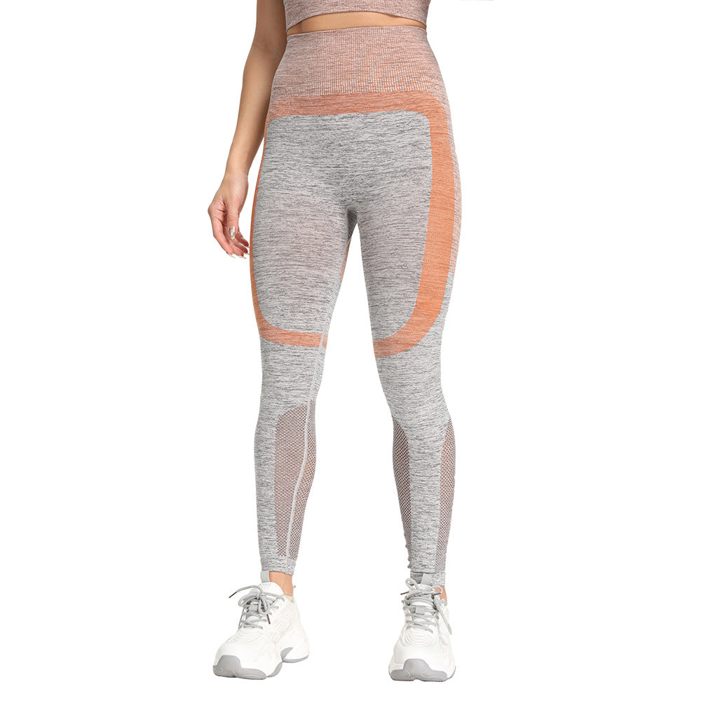 Hip-Lifting Slim AB Yarn Seamless Hollow Yoga Suit
