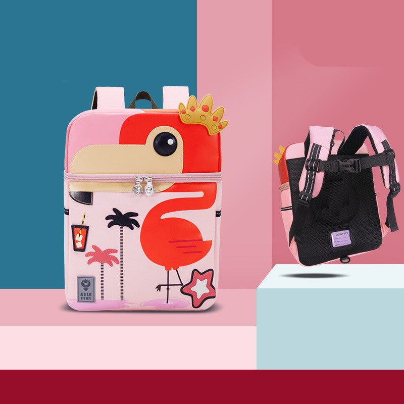 Cute Cartoon Kindergarten 5 Years Old Men And Women With Backpacks