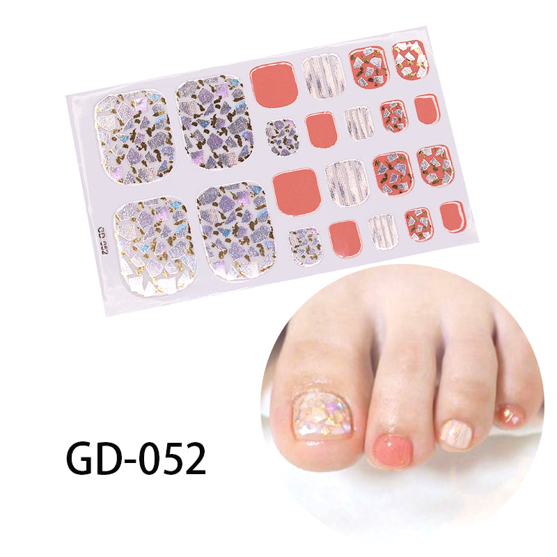 Stamping Removable French Foot Sticker For Nail Enhancement