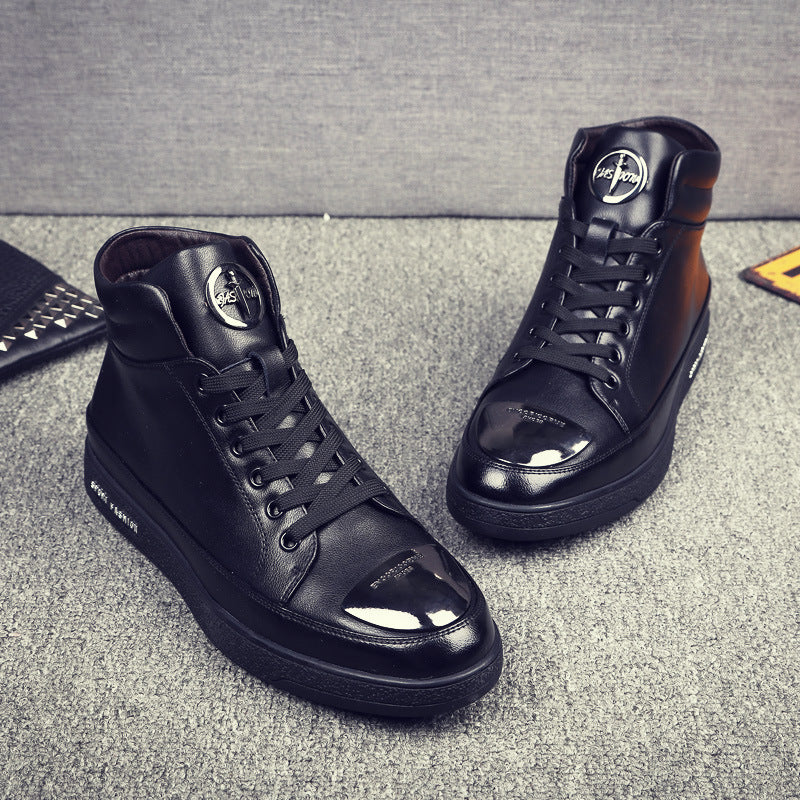 Winter Men's High Shoes Short Boots