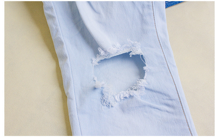 Slim stitching colorblock pencil pants