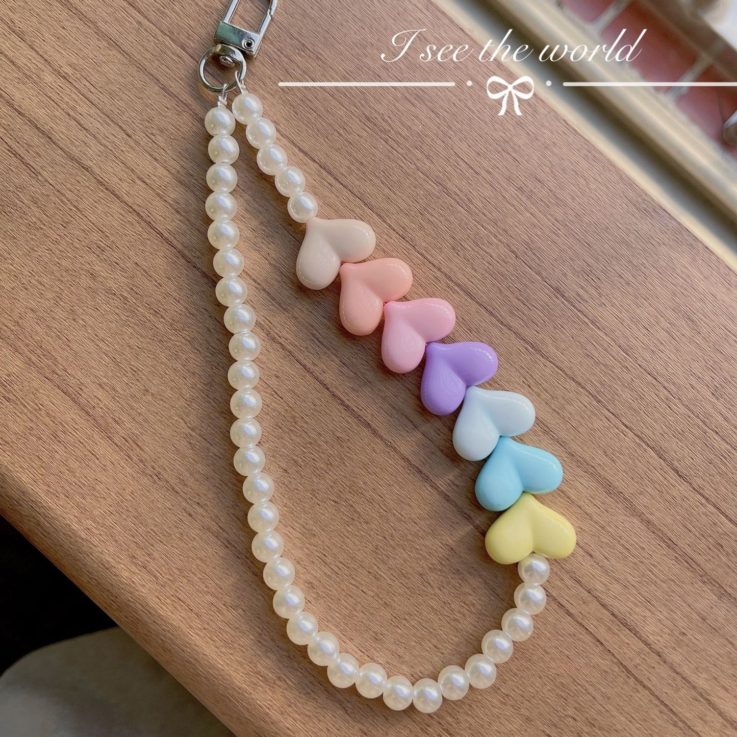 Rainbow Building Blocks Pendant Pendant Mobile Phone Lanyard Keychain