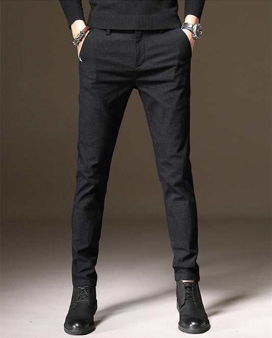Young Men's Slim Fit Elastic Pencil Pants