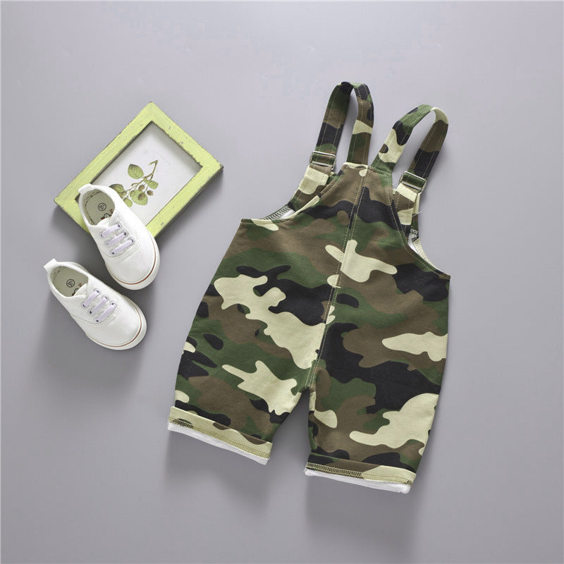 Boys' cotton and linen suspenders
