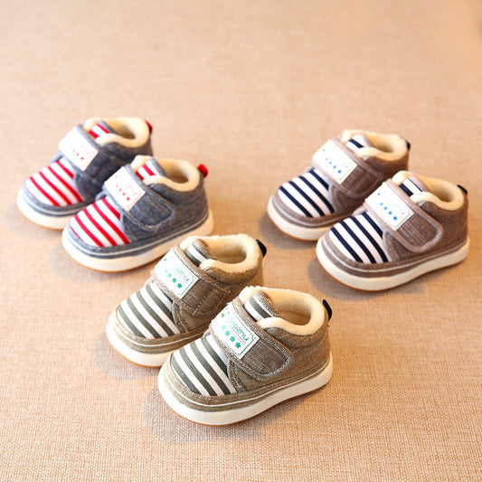 New winter warm baby cotton shoes with velvet