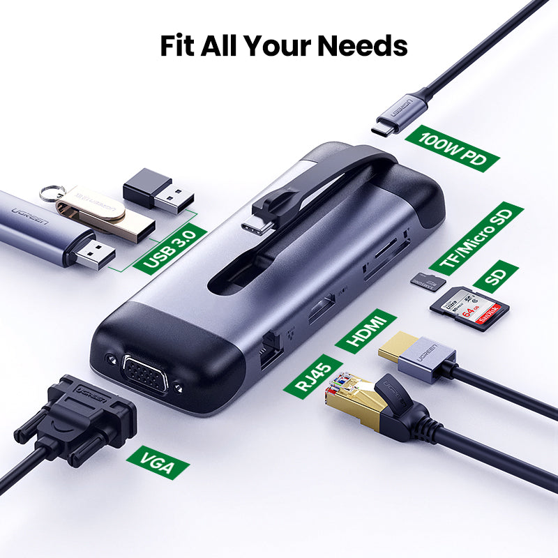 Type dock USB C adapter