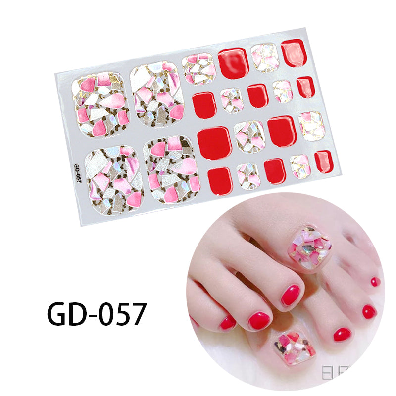 Stamping Removable French Foot Sticker For Nail Enhancement
