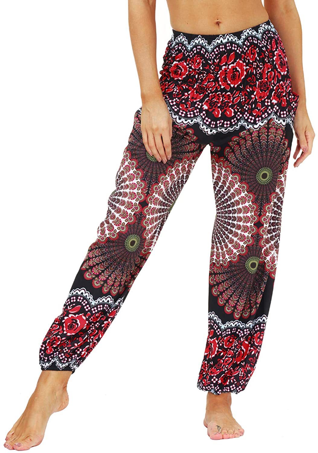 Digital Printed Casual Loose Yoga Pants