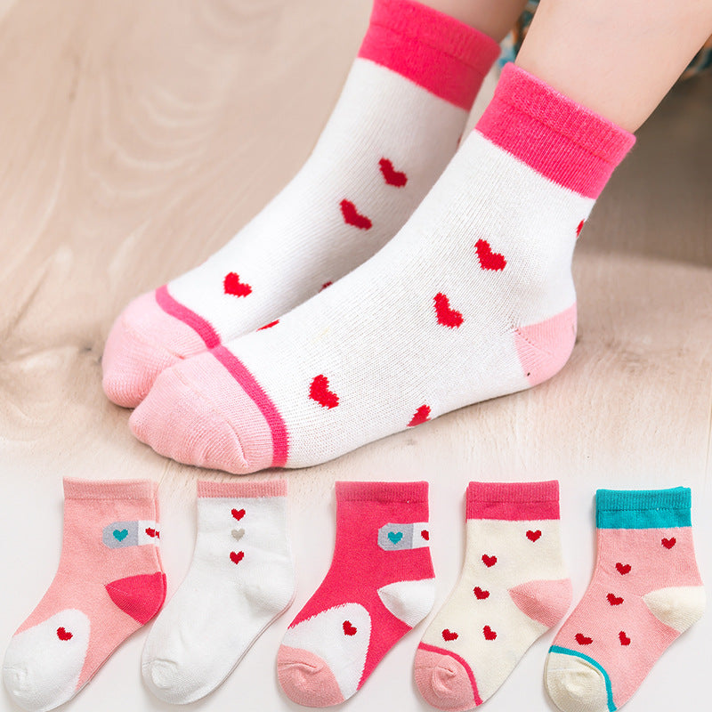 Middle Tube Cotton Socks Winter Baby Sports Cartoon Girls Students Boys