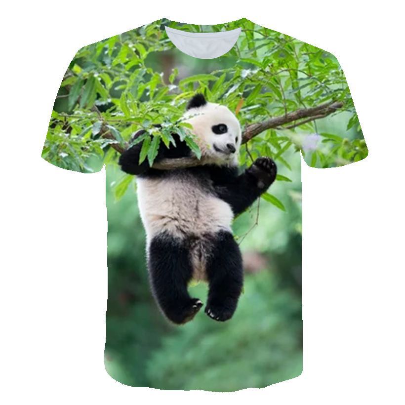 Summer New Children's T-shirt, Animal Panda 3D Digital Printing Casual And Comfortable T-shirt, Abundant Supply