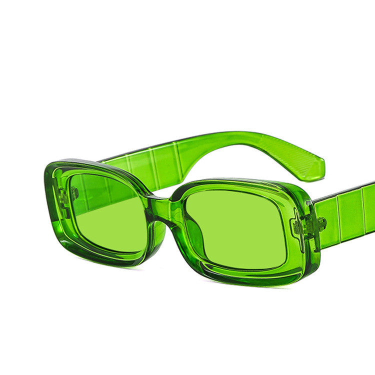 European And American Square Sunglasses Jelly Color Personality