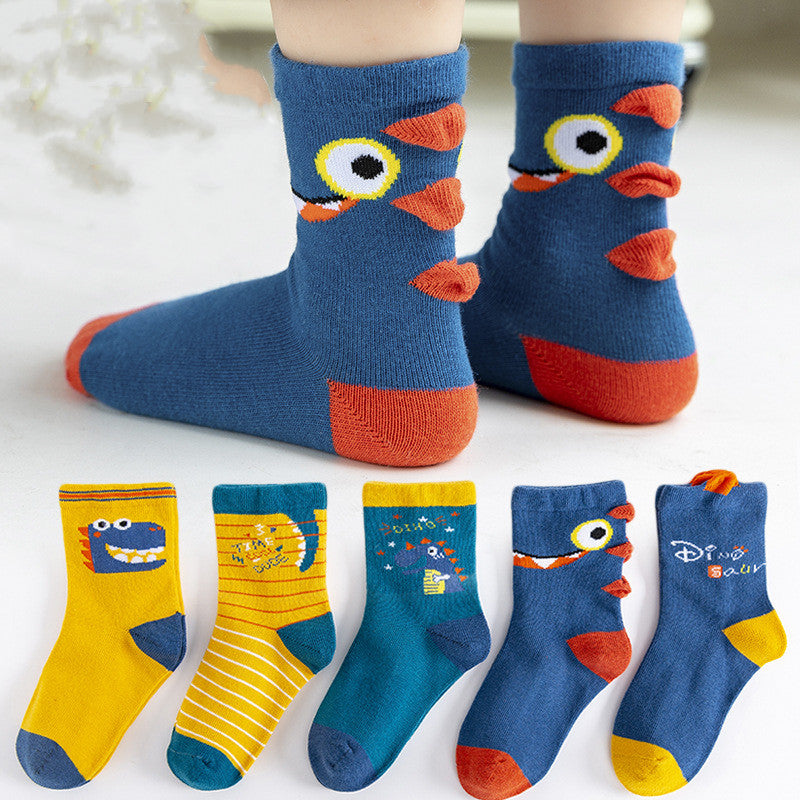 Middle Tube Cotton Socks Winter Baby Sports Cartoon Girls Students Boys