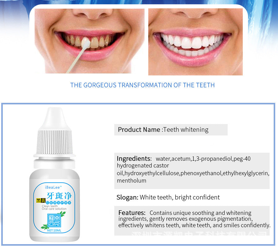 Teeth Whitening Quickly Remove Tooth Smoke Stains
