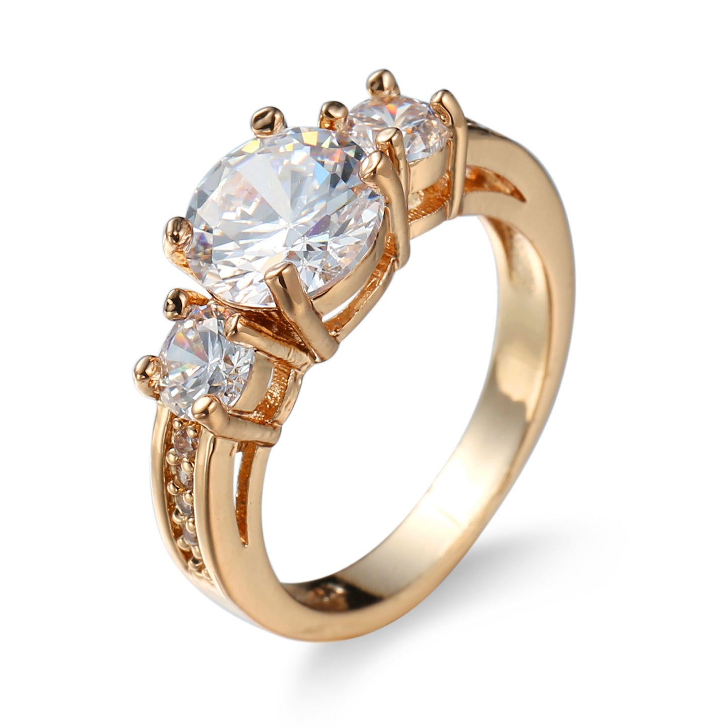 White Zircon Ring Creative Jewelry