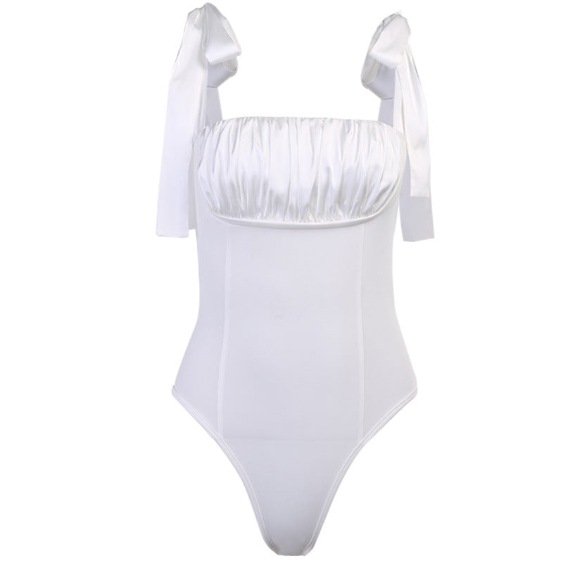 European And American Slim Slim Sexy Backless Bodysuit