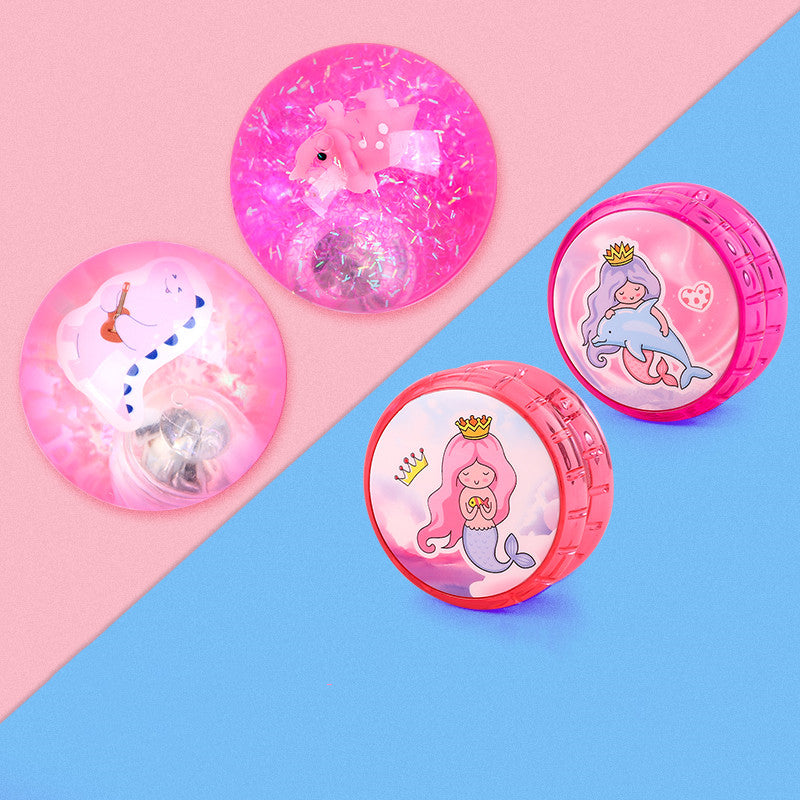 Glowing Yo-Yo Boy Flash Toy Girl Live Sleep Professional Metal Yo-Yo
