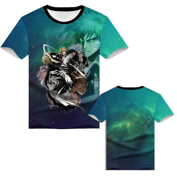 Kurosaki Ichigo Short Sleeve Hooded 3D Clothes Peripheral