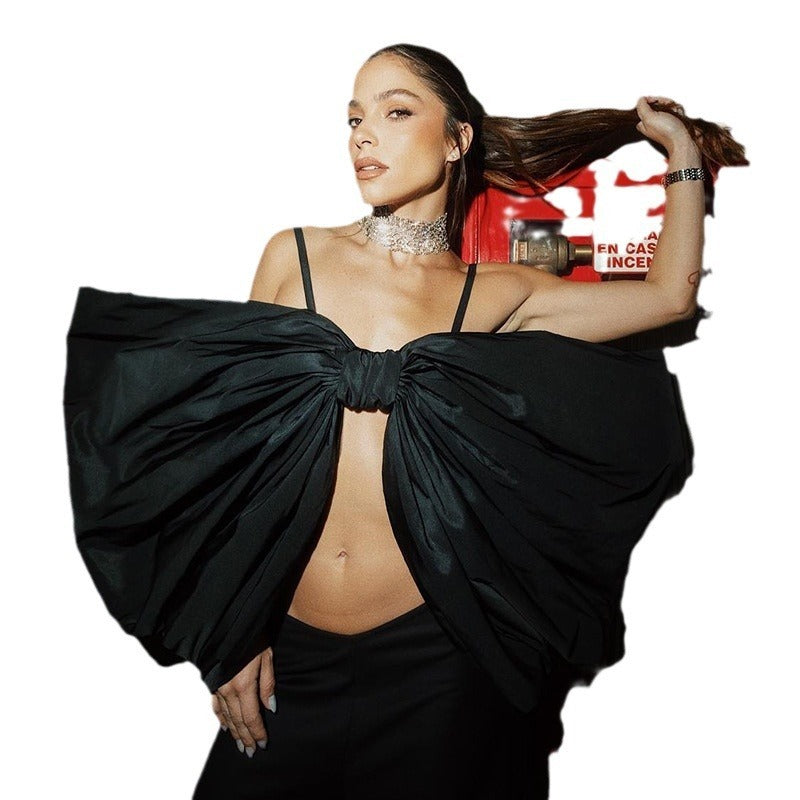 New Big Bow Design High Sense Display Flattering Camisole Female