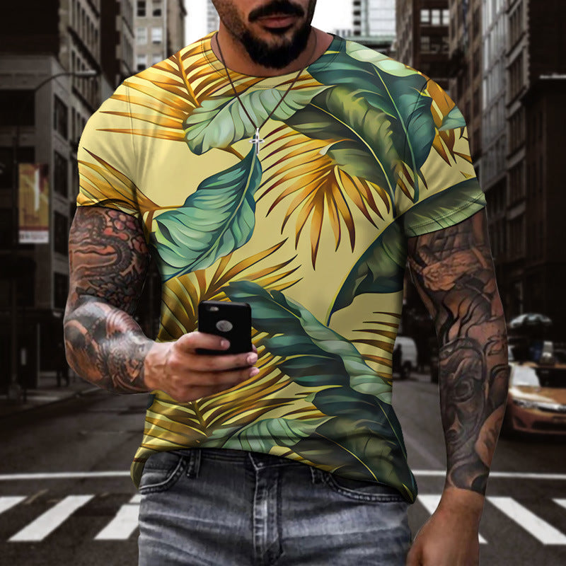 Plant Men And Women 3d T-Shirt Digital Printing Sports Short Sleeves