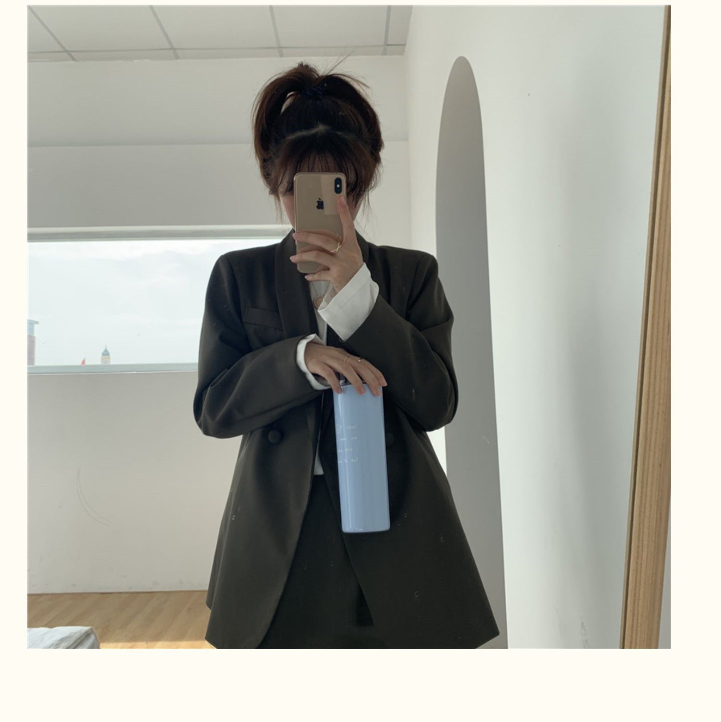 Large-capacity Stainless Steel Coffee Cup With Cold Insulation Straw