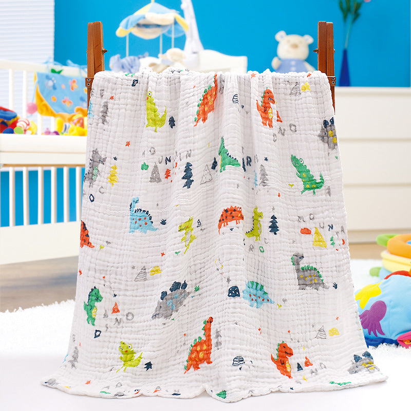 Baby Bath Towel With Six-layer Seersucker Quilt Soft