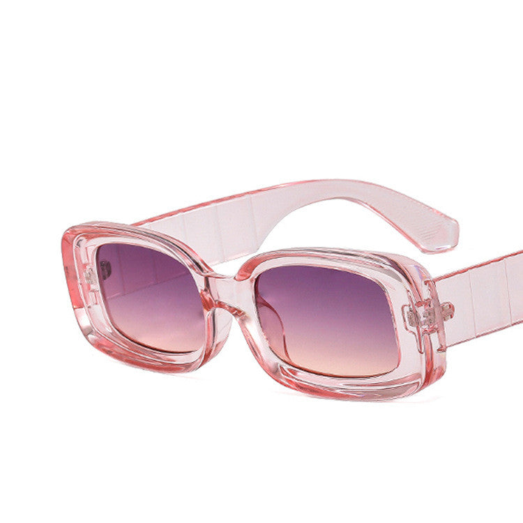European And American Square Sunglasses Jelly Color Personality